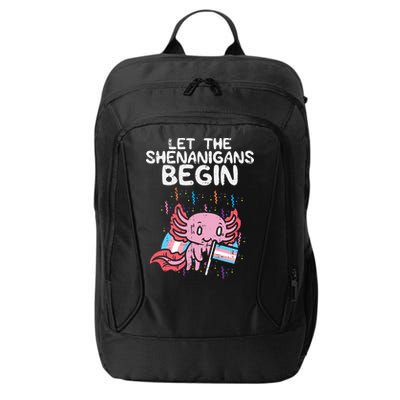 Axolotl Transgende.r Flag Shenanigans Tran.s Transsexual Pride City Backpack