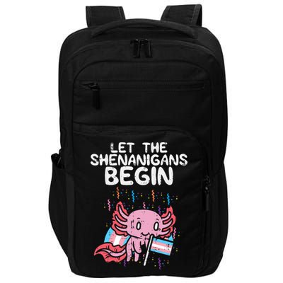 Axolotl Transgende.r Flag Shenanigans Tran.s Transsexual Pride Impact Tech Backpack