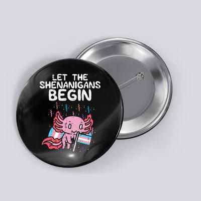 Axolotl Transgende.r Flag Shenanigans Tran.s Transsexual Pride Button
