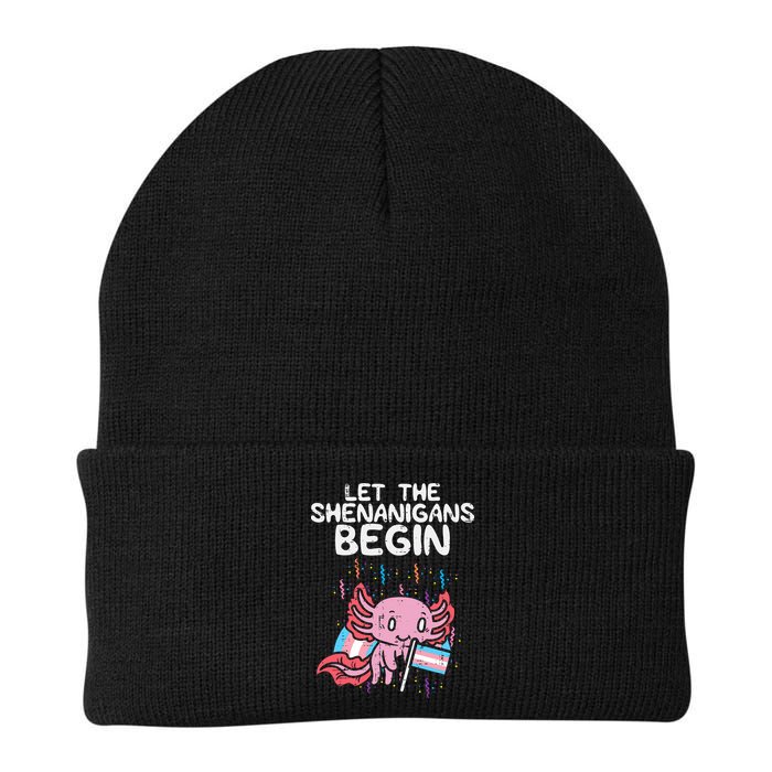 Axolotl Transgende.r Flag Shenanigans Tran.s Transsexual Pride Beanie