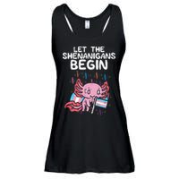 Axolotl Transgende.r Flag Shenanigans Tran.s Transsexual Pride Ladies Essential Flowy Tank