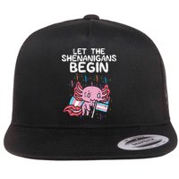 Axolotl Transgende.r Flag Shenanigans Tran.s Transsexual Pride Flatbill Hat