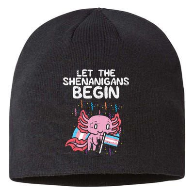 Axolotl Transgende.r Flag Shenanigans Tran.s Transsexual Pride Sustainable Beanie