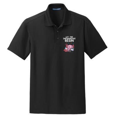 Axolotl Transgende.r Flag Shenanigans Tran.s Transsexual Pride Dry Zone Grid Polo