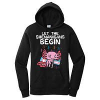 Axolotl Transgende.r Flag Shenanigans Tran.s Transsexual Pride Women's Pullover Hoodie