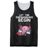 Axolotl Transgende.r Flag Shenanigans Tran.s Transsexual Pride Mesh Reversible Basketball Jersey Tank