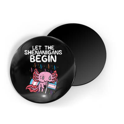 Axolotl Transgende.r Flag Shenanigans Tran.s Transsexual Pride Magnet