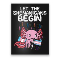 Axolotl Transgende.r Flag Shenanigans Tran.s Transsexual Pride Poster