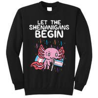 Axolotl Transgende.r Flag Shenanigans Tran.s Transsexual Pride Tall Sweatshirt