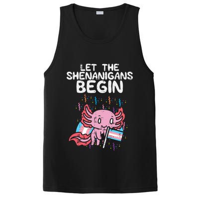 Axolotl Transgende.r Flag Shenanigans Tran.s Transsexual Pride PosiCharge Competitor Tank