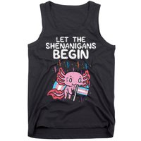 Axolotl Transgende.r Flag Shenanigans Tran.s Transsexual Pride Tank Top