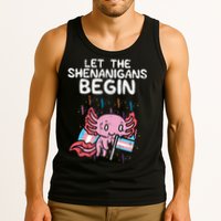 Axolotl Transgende.r Flag Shenanigans Tran.s Transsexual Pride Tank Top