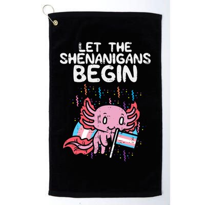 Axolotl Transgende.r Flag Shenanigans Tran.s Transsexual Pride Golf Towel