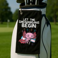Axolotl Transgende.r Flag Shenanigans Tran.s Transsexual Pride Golf Towel