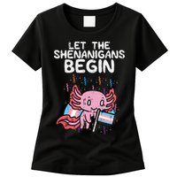 Axolotl Transgende.r Flag Shenanigans Tran.s Transsexual Pride Womens T-Shirt