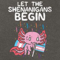 Axolotl Transgende.r Flag Shenanigans Tran.s Transsexual Pride Cotton Canvas Backpack