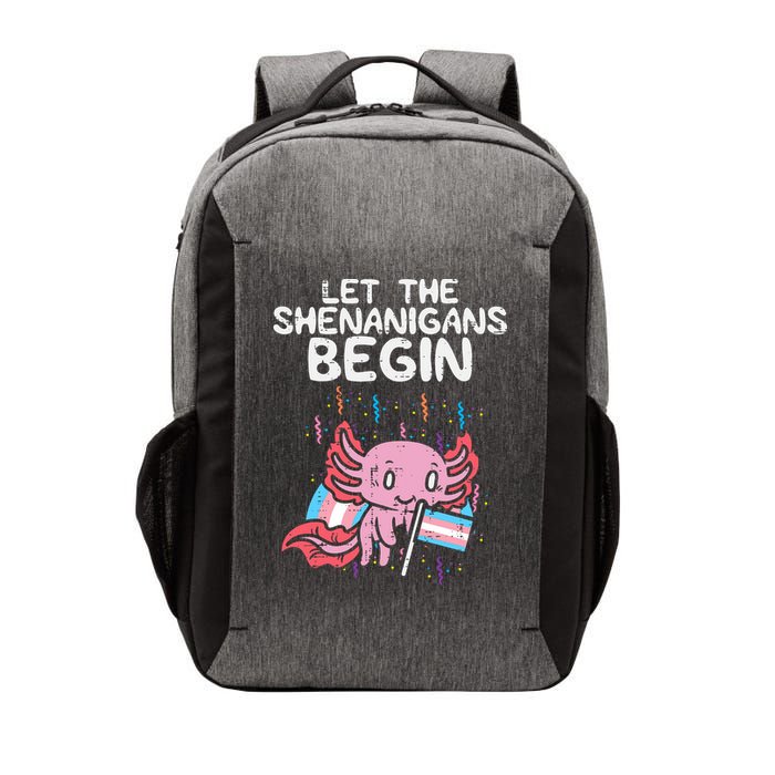 Axolotl Transgende.r Flag Shenanigans Tran.s Transsexual Pride Vector Backpack