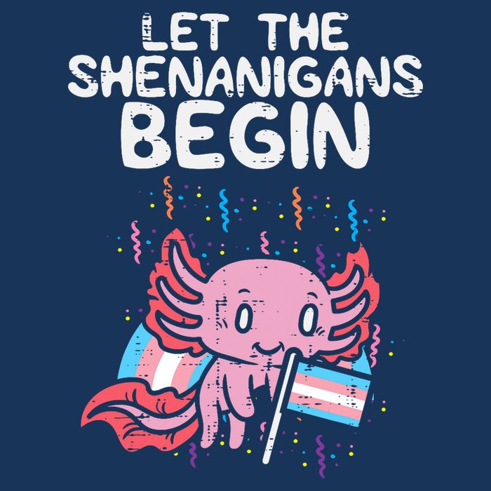 Axolotl Transgende.r Flag Shenanigans Tran.s Transsexual Pride Infant Baby Jersey Bodysuit
