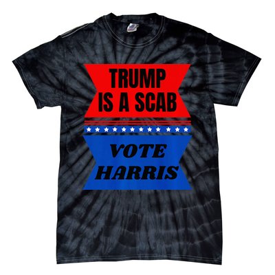 Anti Trump Fun Laundry Detergent Vote Harris 2024 Election Premium Tie-Dye T-Shirt