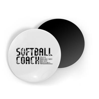 AS Tees Funny Comical Softball Coach Baseball Bigger Balls Magnet