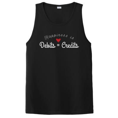 Accountant T Funny Debits Equals Credits CPA PosiCharge Competitor Tank