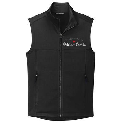 Accountant T Funny Debits Equals Credits CPA Collective Smooth Fleece Vest