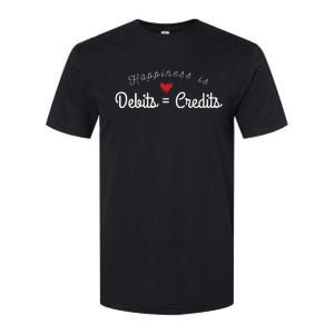 Accountant T Funny Debits Equals Credits CPA Softstyle CVC T-Shirt