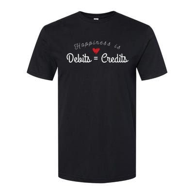 Accountant T Funny Debits Equals Credits CPA Softstyle® CVC T-Shirt