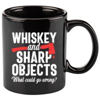 Axe Throwing Funny Targets Hatchet Lumberjack Gift 11oz C Handle Ceramic Mug