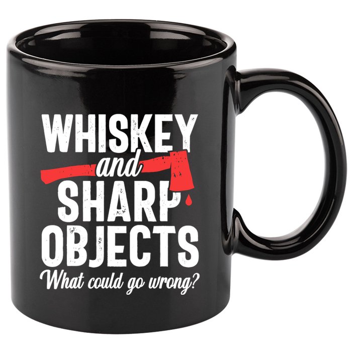 Axe Throwing Funny Targets Hatchet Lumberjack Gift 11oz C Handle Ceramic Mug