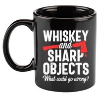 Axe Throwing Funny Targets Hatchet Lumberjack Gift 11oz C Handle Ceramic Mug