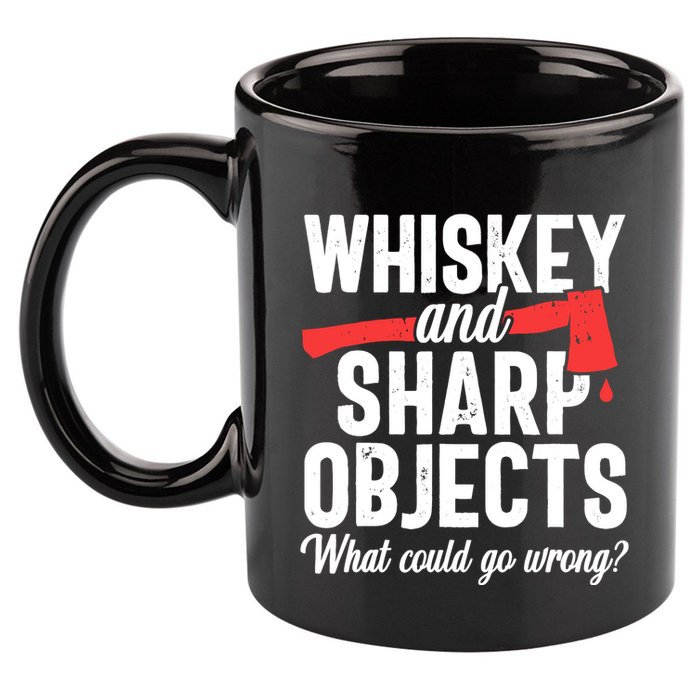 Axe Throwing Funny Targets Hatchet Lumberjack Gift 11oz C Handle Ceramic Mug