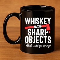Axe Throwing Funny Targets Hatchet Lumberjack Gift 11oz C Handle Ceramic Mug