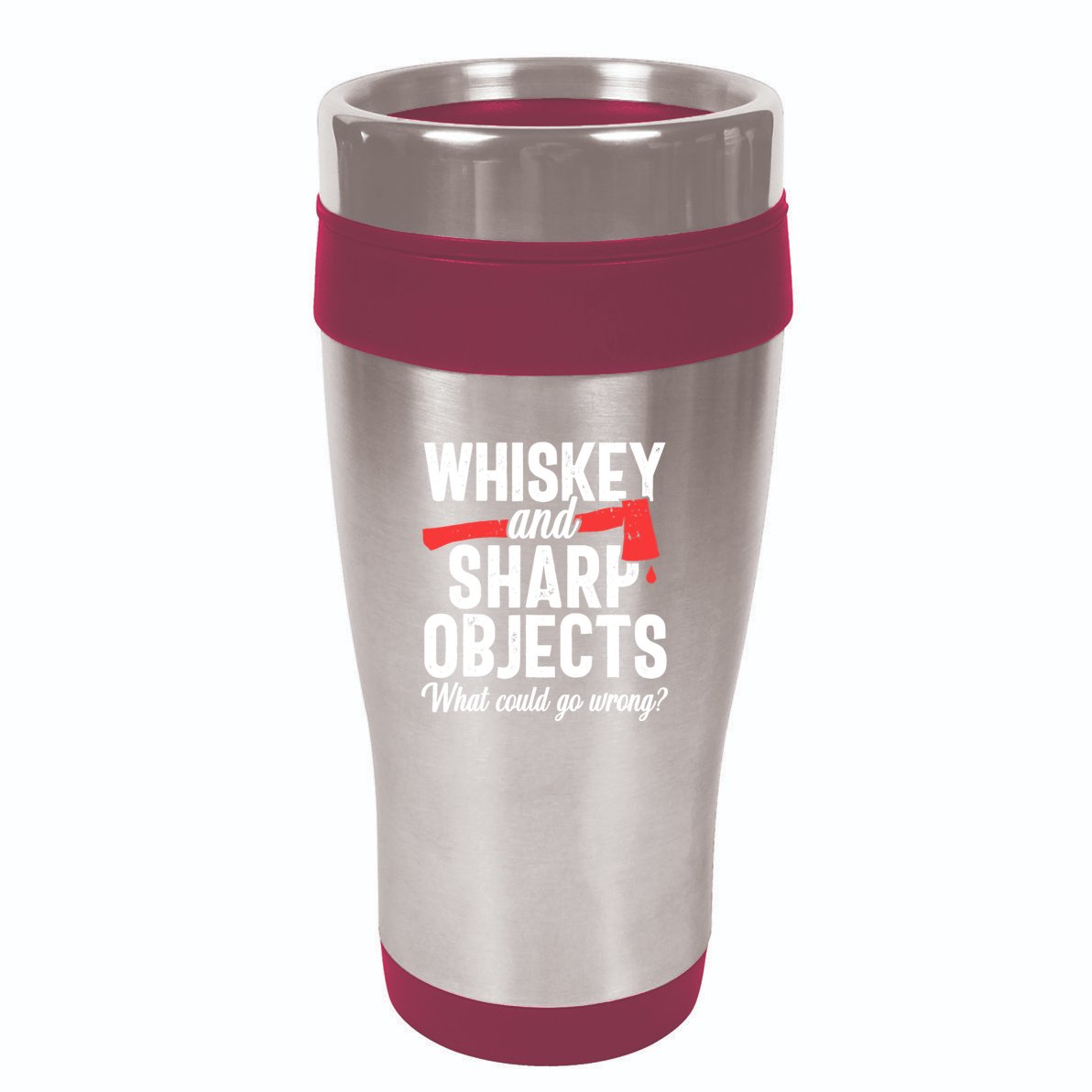 Axe Throwing Funny Targets Hatchet Lumberjack Gift 16oz Travel Tumbler
