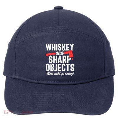 Axe Throwing Funny Targets Hatchet Lumberjack Gift 7-Panel Snapback Hat