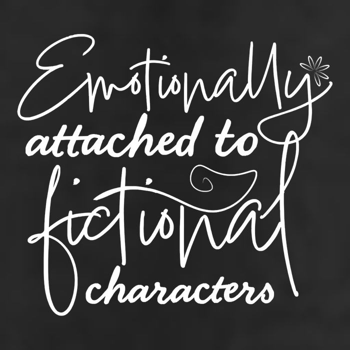 Attached To Fictional Characters Book Lovers Garment-Dyed Fleece Hoodie
