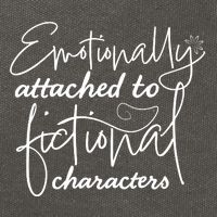 Attached To Fictional Characters Book Lovers Cotton Canvas Backpack