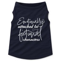 Attached To Fictional Characters Book Lovers Doggie Tank