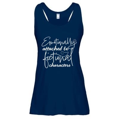 Attached To Fictional Characters Book Lovers Ladies Essential Flowy Tank