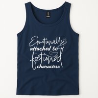 Attached To Fictional Characters Book Lovers Tank Top