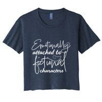 Attached To Fictional Characters Book Lovers Crop Top