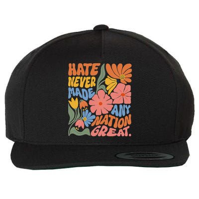 Anti Trump Floral Democrat President Liberal Wool Snapback Cap