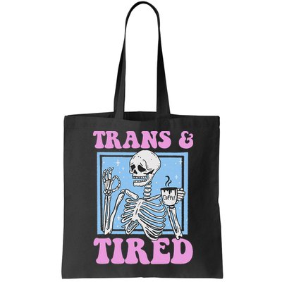 And Tired Funny Skeleton Lgbt Pride Bag