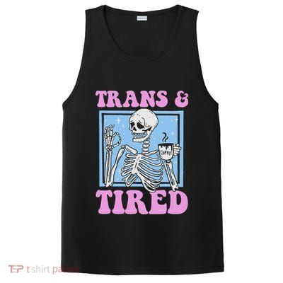 And Tired Funny Skeleton Lgbt Pride PosiCharge Competitor Tank
