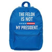 Anti Trump Felon Not My President 16 in Basic Backpack
