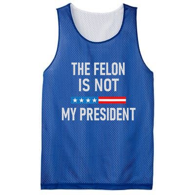 Anti Trump Felon Not My President Mesh Reversible Basketball Jersey Tank