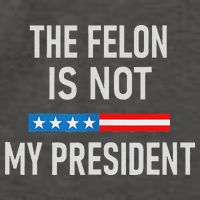 Anti Trump Felon Not My President Vector Backpack