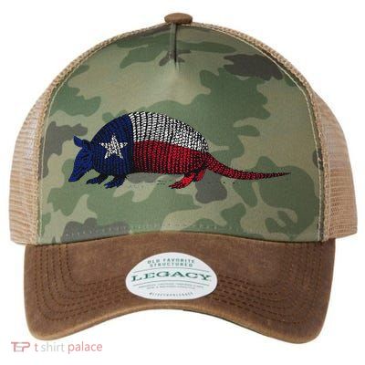 Armadillo Texas Flag Legacy Tie Dye Trucker Hat