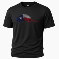 Armadillo Texas Flag Cooling Performance Crew T-Shirt