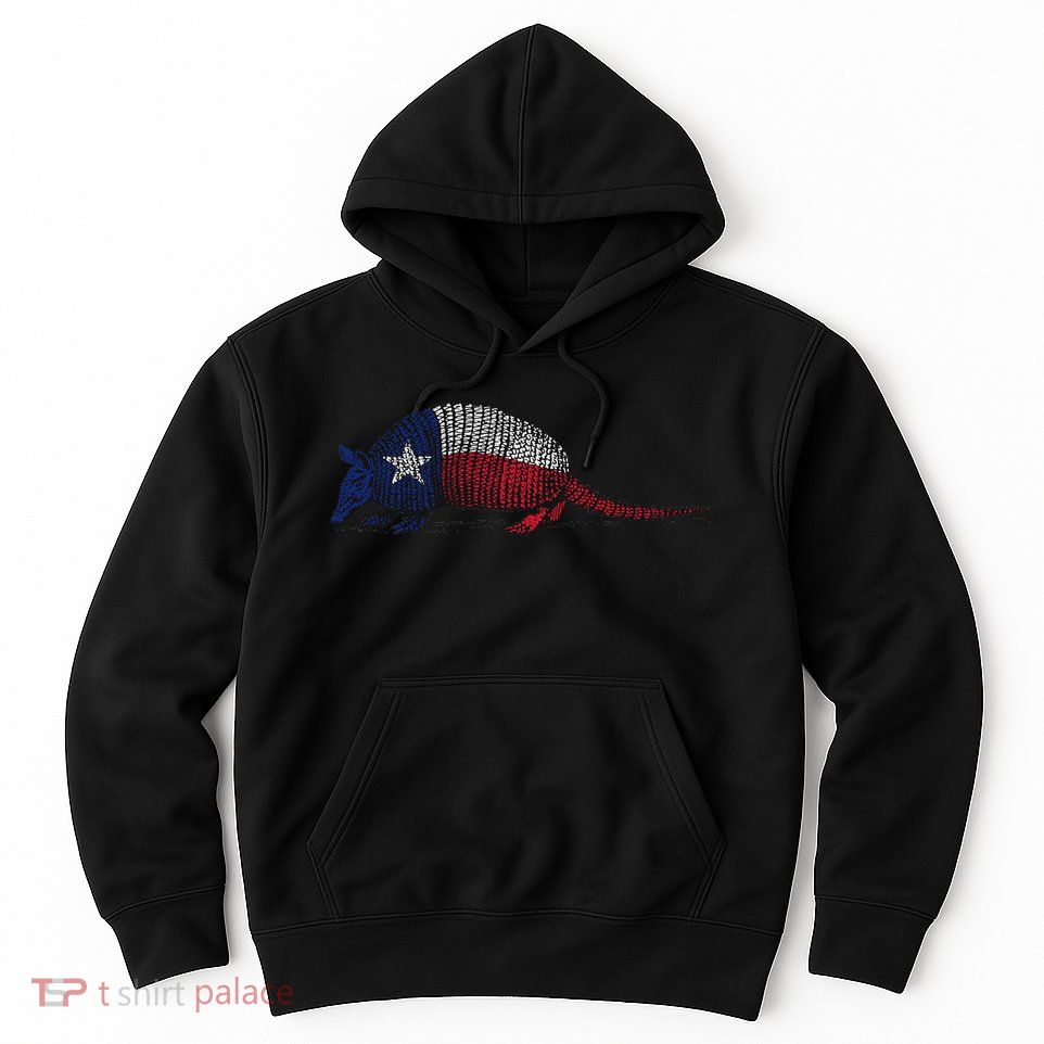 Armadillo Texas Flag Hoodie